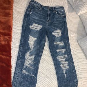 American Eagle Ripped Mom Jeans